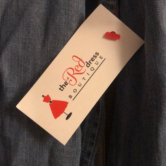 Denim Romper - Picture 2 of 3